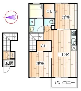 ボニートVI【2階】の間取り