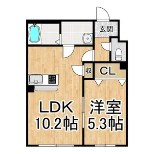 ブライズシーズン川上【2階】の間取り