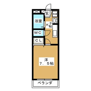 シエスタ河原町【2階】の間取り