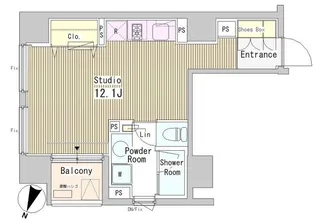 アーバンキューブ九段南【5階】の間取り