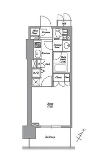 レキシントンスクエア白金高輪【5階】の間取り