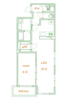 ディアパレス宮の前【4階】の間取り