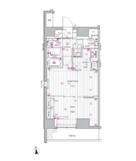 PREMIUM CUBE 上野【10階】の間取り