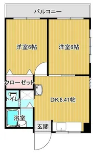 盛清ビル【4階】の間取り