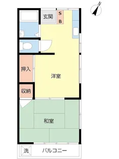 第3さつき荘【2階】の間取り