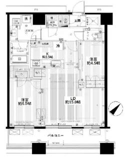 勝どきザ・タワー【42階】の間取り