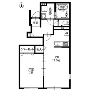 リーブル サン・パーク【1階】の間取り