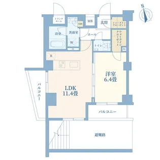 レジデンシャルスター山王ヒルズ【2階】の間取り