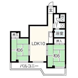 ハッピーハイツ【2階】の間取り