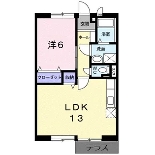ファミール三次A棟【1階】の間取り