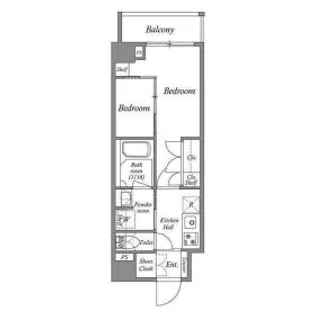 ACP Residence 亀戸【3階】の間取り