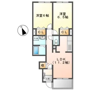 ヴェルスクエア【1階】の間取り
