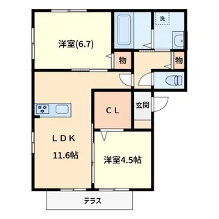 Luxe【2階】の間取り