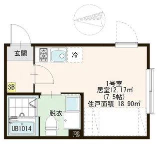 IVY町屋【3階】の間取り