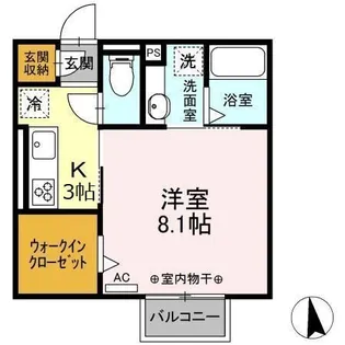 キートスマルカ C棟【2階】の間取り