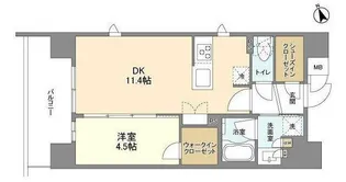 ドゥーエ入谷III【2階】の間取り