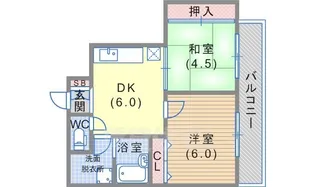 野田ハイツ【3階】の間取り