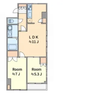 フォレスト森田【2階】の間取り