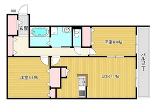 Glycine(グリシーヌ)【1階】の間取り