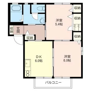 リヴェールサウス【2階】の間取り