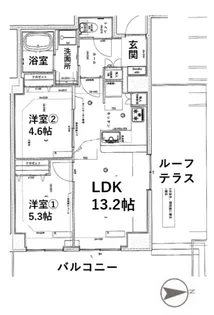 シティコート目黒【11階】の間取り
