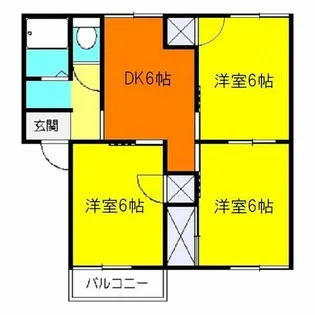ロイヤルパレスA【2階】の間取り