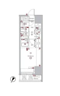 ブレシア日本橋蛎殻町【6階】の間取り