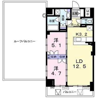 ジグゼ八千代村上【4階】の間取り