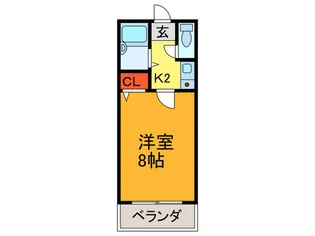 サンライフ長田【4階】の間取り