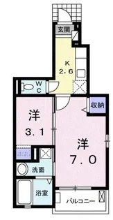ラフィネIII【1階】の間取り