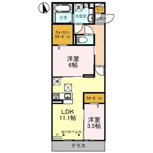 Le Ginkgo【1階】の間取り