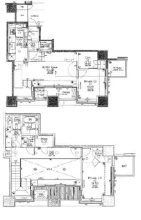 THE TOWERS DAIBA EAST(ザ・タワーズ台場イースト)【4階】の間取り