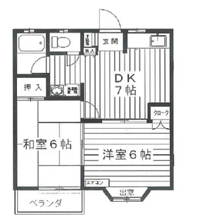 サニーハイム【2階】の間取り