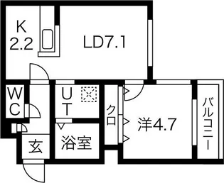 シェリールエリゼ【1階】の間取り