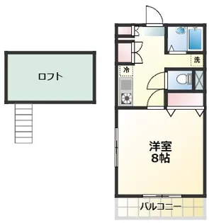 コーポゆめの木B【2階】の間取り