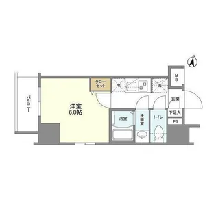 インペリアルフラット武蔵小山【3階】の間取り