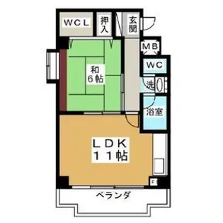 ハイム旭丘【3階】の間取り