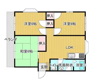 メゾン・ルーブA【2階】の間取り