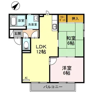 ベルヴェデールIMAI II【2階】の間取り