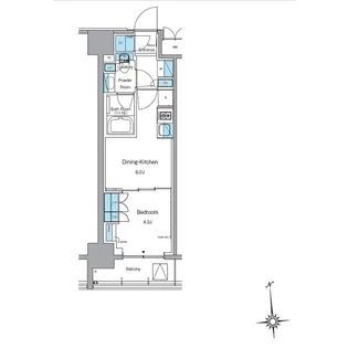 ルフォンプログレ上野稲荷町【5階】の間取り