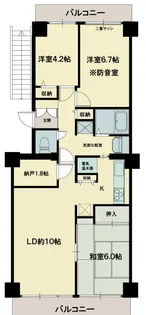 シーアイハイツ和光E号棟 1510号室【15階】の間取り