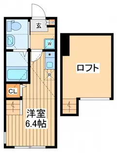 ハーミットクラブハウスラグーン【1階】の間取り