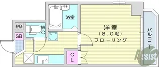 グランディア南仙台【4階】の間取り