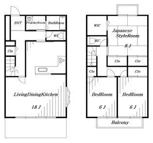 ラヴェニュ【1階】の間取り