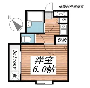 ジュネパレス市川第11【3階】の間取り
