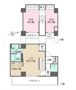 エトワール フルールの間取り