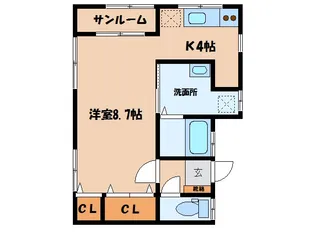 タケヤビル【2階】の間取り