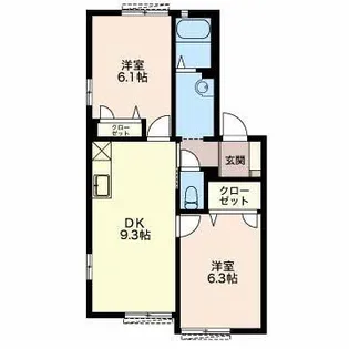 グランドソレーユ【1階】の間取り