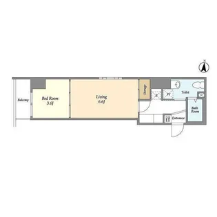 アクシーズタワー大門町【2階】の間取り