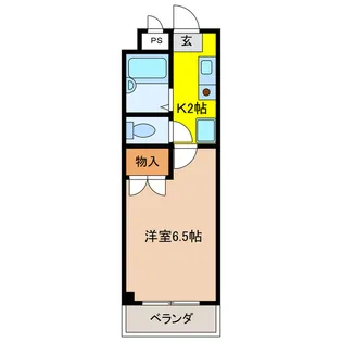 リズスクエア 中棟【2階】の間取り